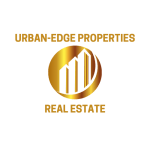 Black Golden Modern Real Estate Logo