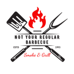 Black Red Typographic Classic Illustrative Bbq Logo
