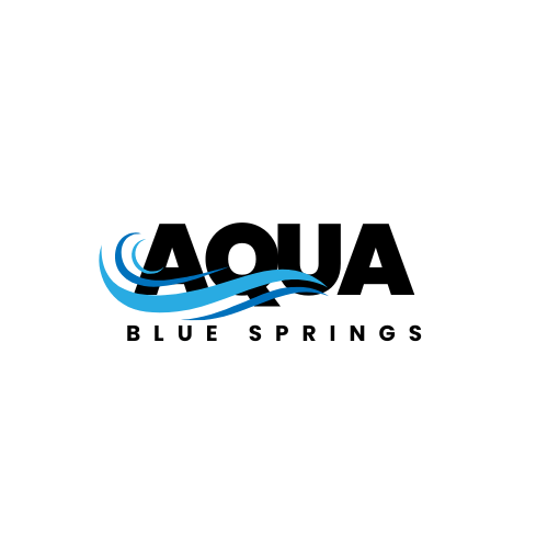 Black and Blue Aqua Pure Pools Logo