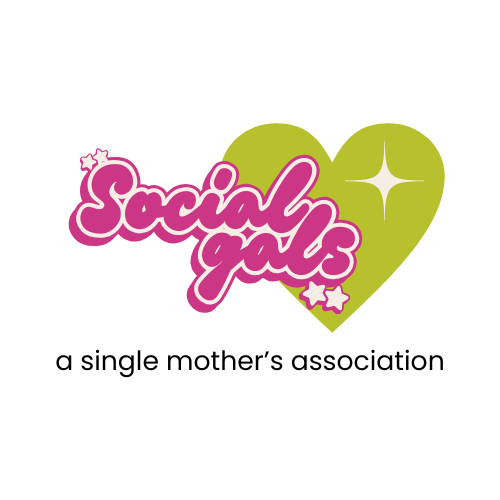 Pink and Magenta Social Gals Logo